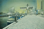 Hafen in Winter, 2014, Öl auf Leinwand, 40 x 60 cm