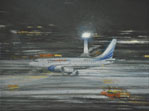 Aeropuerto (Москвá-Домодедово 1), 2011, Öl auf Lw. 30 x 40 cm