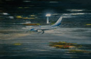 Aeropuerto (Москвá-Домодедово 5), 2011, Öl auf Lw. 100 x 120 cm