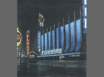 Nachtbild (Flakes), 1997, Öl auf Lw. 34 x 30 cm
