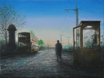 Ostkreuz, 2008, Öl auf Lw. 30 x 40 cm