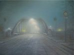 Kaiserstuhlbrücke (Freiburg), 2009, Öl auf Lw. 30 x 40 cm