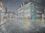 Freiburg (Oberlinden 2), 2014, Öl auf Leinwand, 30 x 40 cm